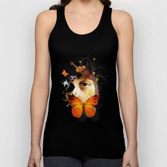 fluttery abstract Unisex Tank Top