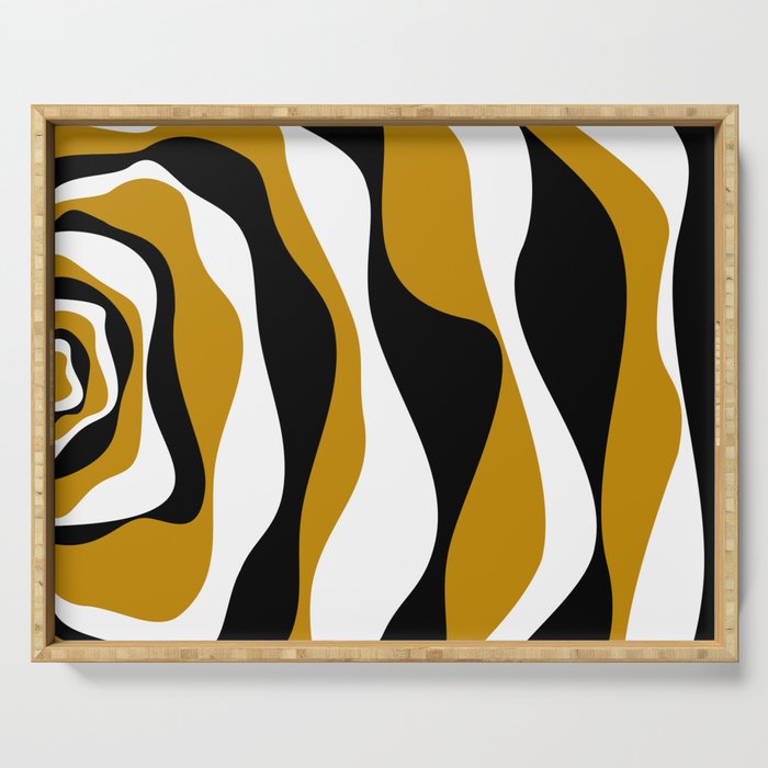 Ebb and Flow 4 - Dark Yellow Serving Tray