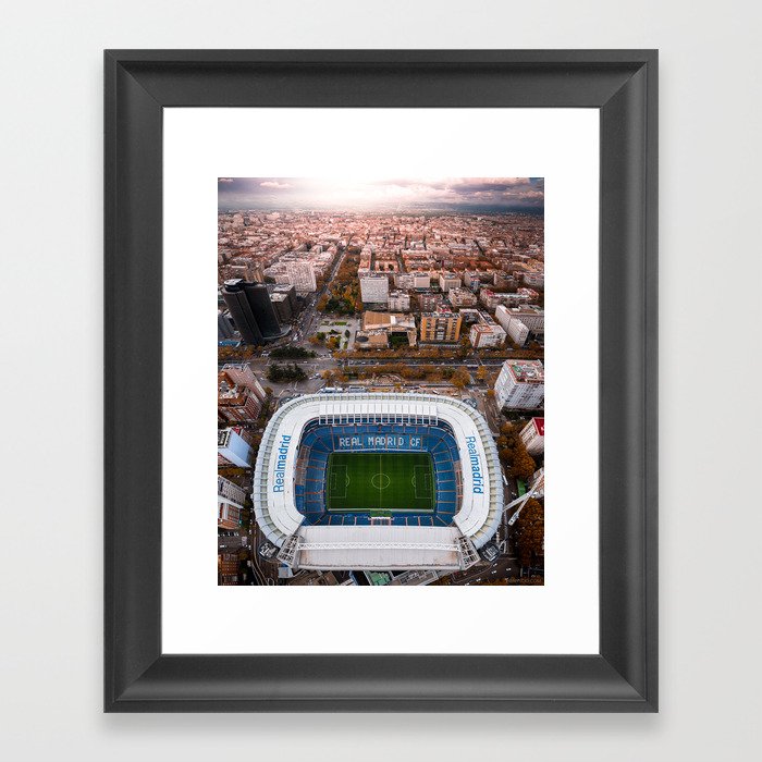 Santiago Bernabéu Stadium - Madrid, Spain Framed Art Print