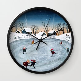 Winter Wall Clock