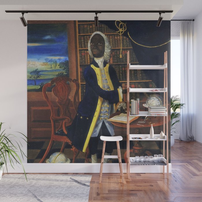 1740 Sir Francis Williams colonial African writer and teacher portrait in Spanish Town painting Wall Mural
