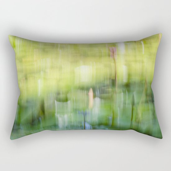 Tropical Impressionism - Lily Pond Rectangular Pillow