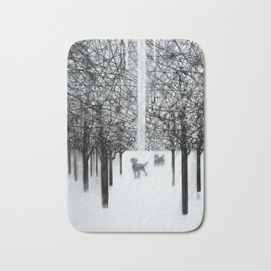 Walking dogs Bath Mat