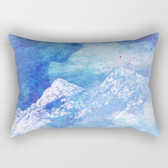 Snowy Mountain #society6 #decor #buyart Rectangular Pillow
