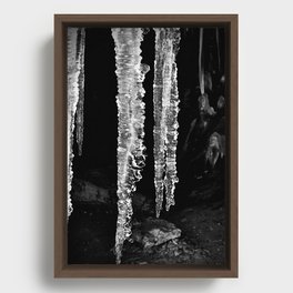 Dark Ice Framed Canvas
