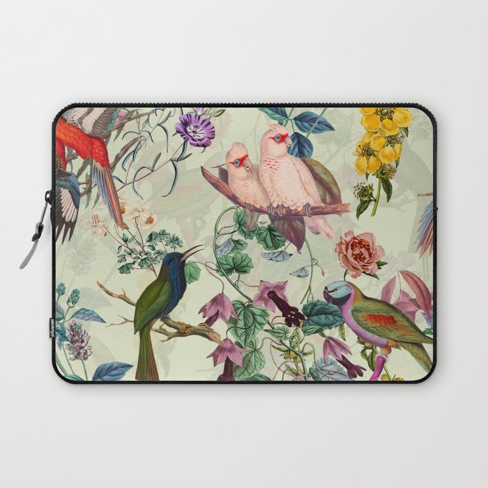 Floral and Birds VIII Laptop Sleeve