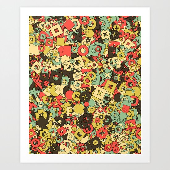 Nineteen Shapes Art Print