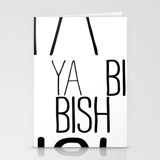 YA BISH Stationery Cards