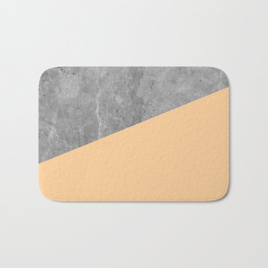 Geometry 101 Orange Sherbet Bath Mat