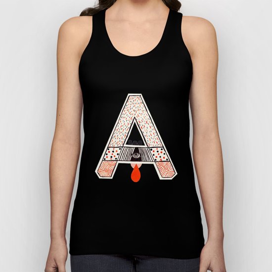 a to z - "A" Unisex Tank Top
