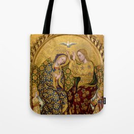 Coronation of the Virgin, 1420 by Gentile da Fabriano Tote Bag