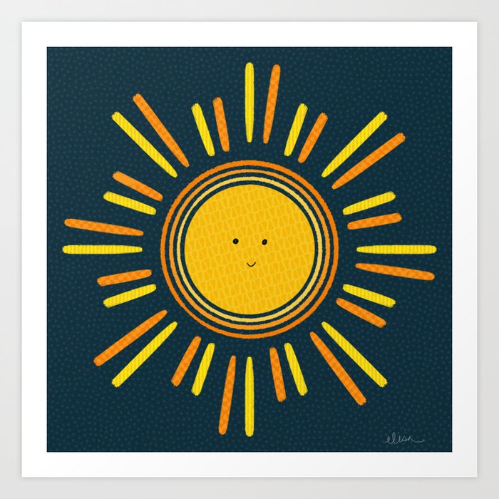"Hello Sunshine" Art Print