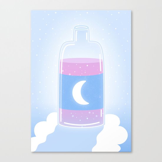 Moon Drink Canvas Print