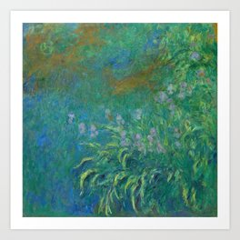 Claude Monet Irises Art Print