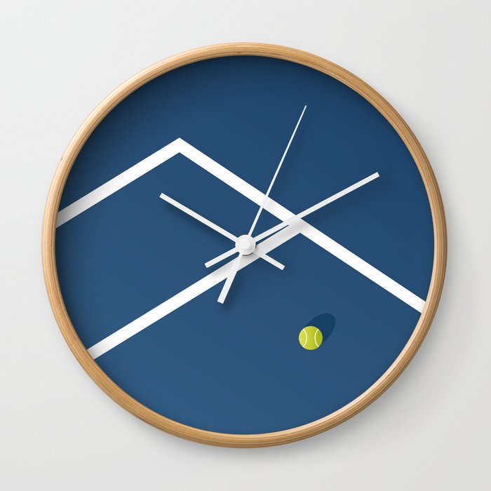 Tennis Court Australia Wall Clock By Matt Waring Society6 - Compass Wall Art Australia