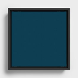Crowberry Blue Framed Canvas