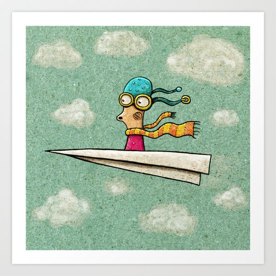 Paperplane2 Art Print