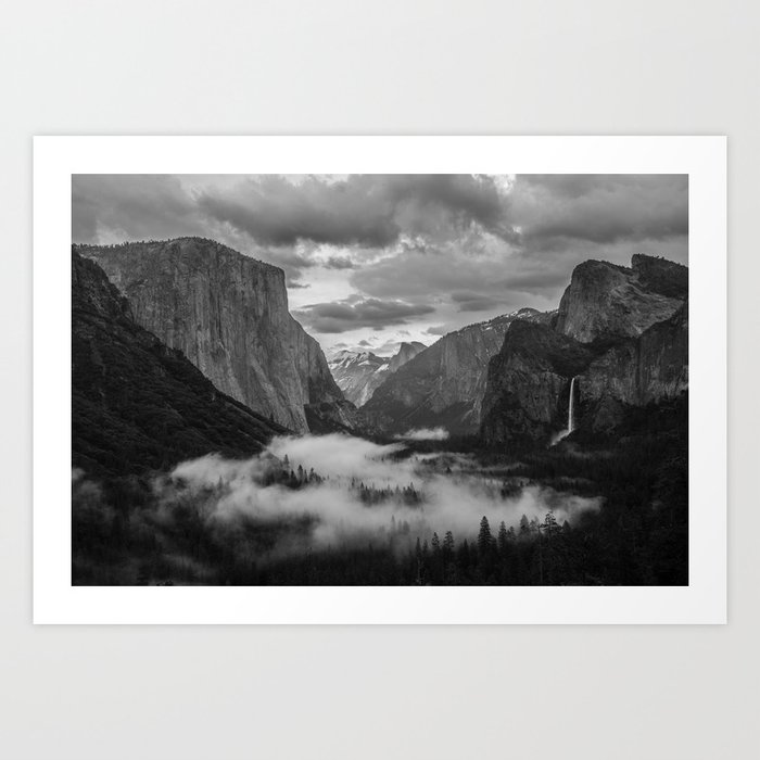 Tunnel View - Yosemite National Park Art Print