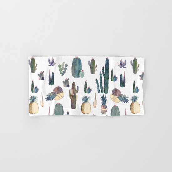 My best Cactus and Pineapples!!!! Hand & Bath Towel