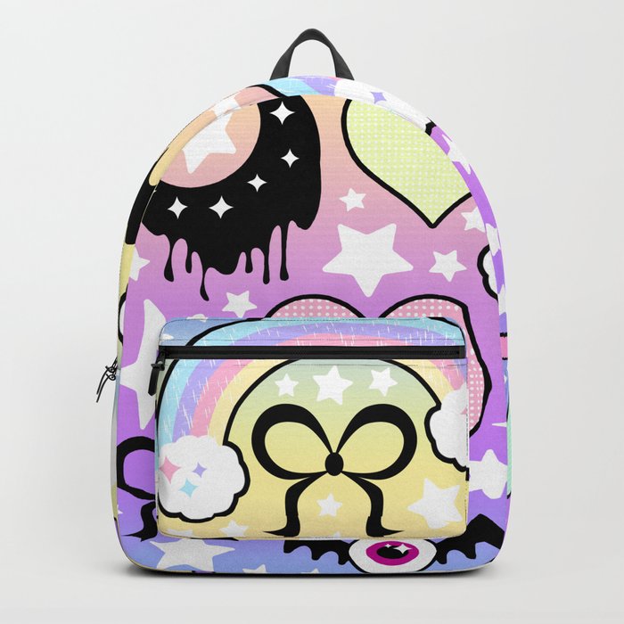 Kawaii T-Rex Pastel Goth Multicolor Plush Toy Backpack – ▷ PASTEL