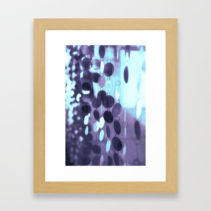 GLAM CIRCLES #Mint/Blue #1 Framed Art Print
