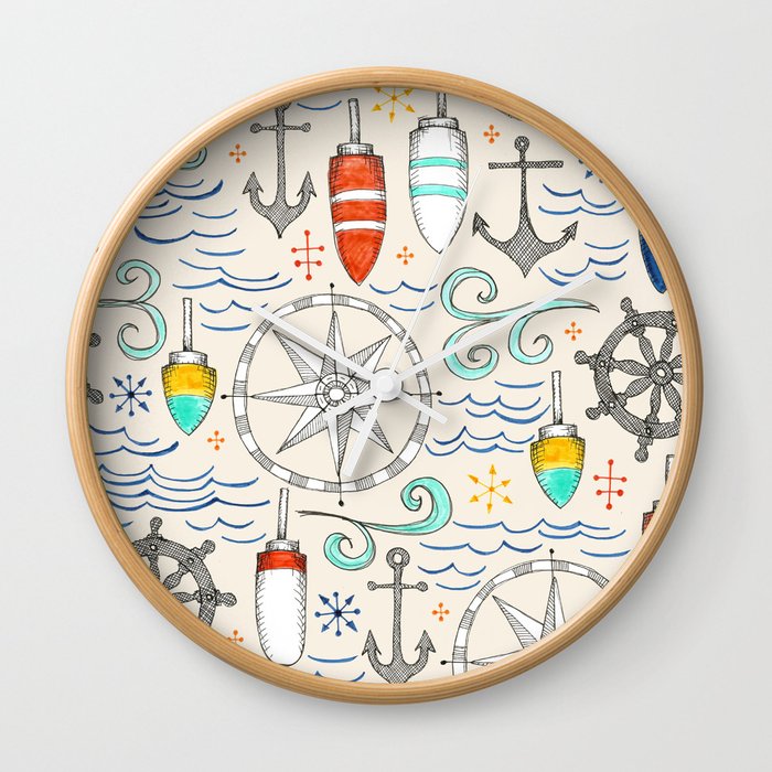 Nautical Wall Clock By Staceywalkeroldham
