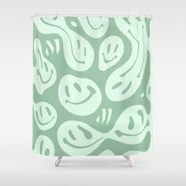 Minty Fresh Melted Happiness Shower Curtain