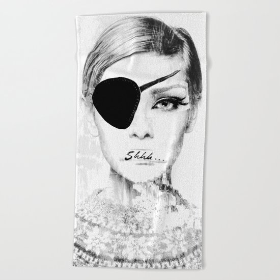 shhh... Beach Towel