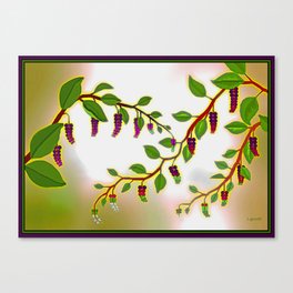 The Wild Poke Berry Weed Canvas Print