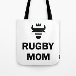 B&W Rugby Mom Tote Bag