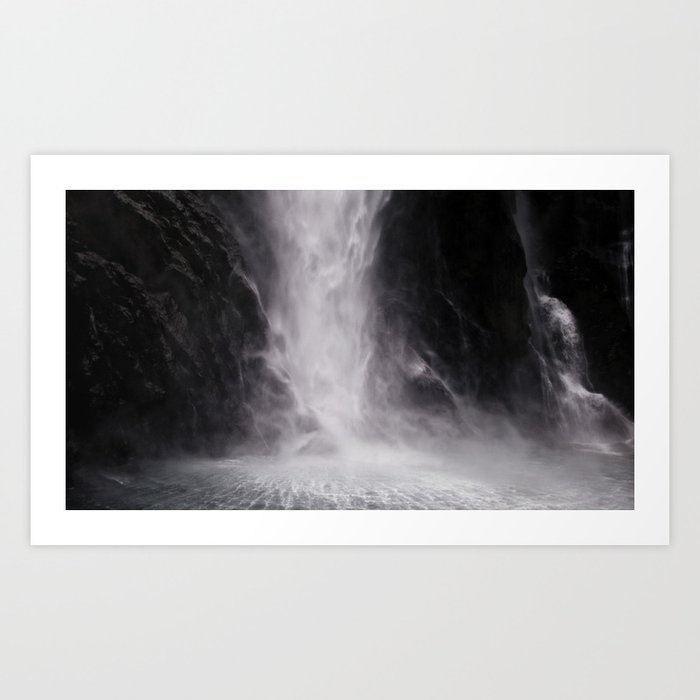 Up-close to the Waterfall Art Print