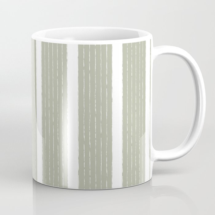 Lines IV (Linen Sage) Coffee Mug