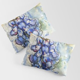 Spring Watercolor Texas Bluebonnet Flowers Pillow Sham