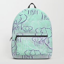 Pastel Elephants Backpack