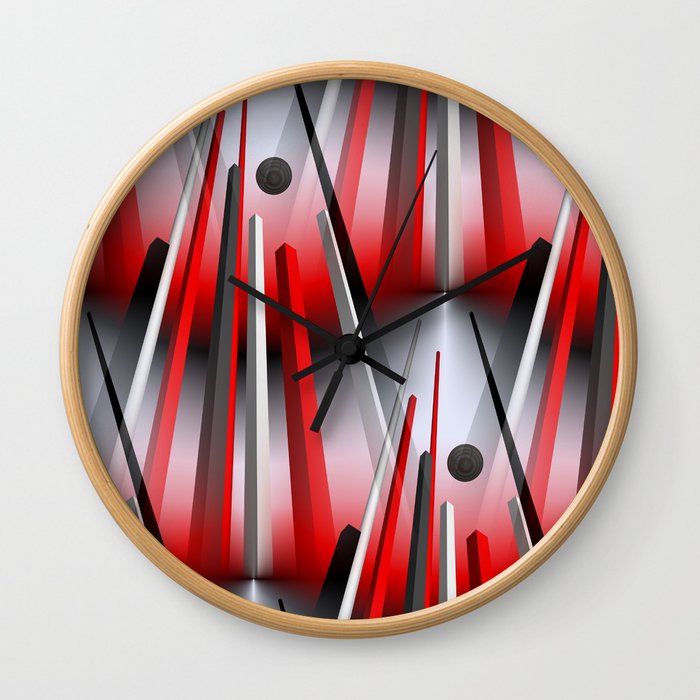 3D - abstraction -74- Wall Clock
