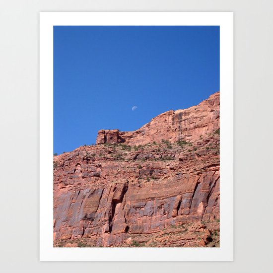Utah Moon Art Print