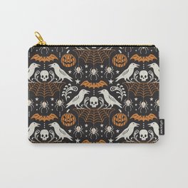 All Hallows' Eve - Black Orange Halloween Carry-All Pouch