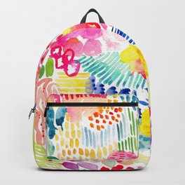 Abstract Watercolor Landscape - Bird view Backpack