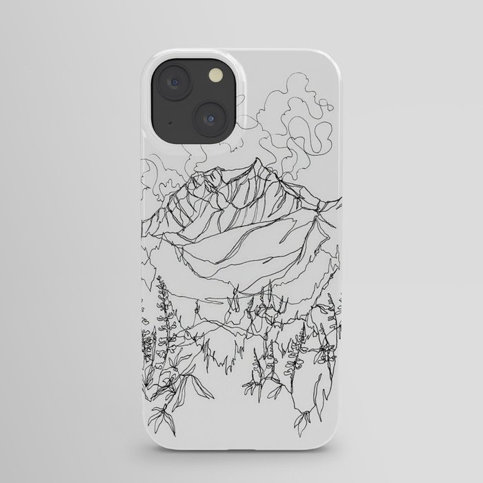 Lupine Time :: Single Line iPhone Case