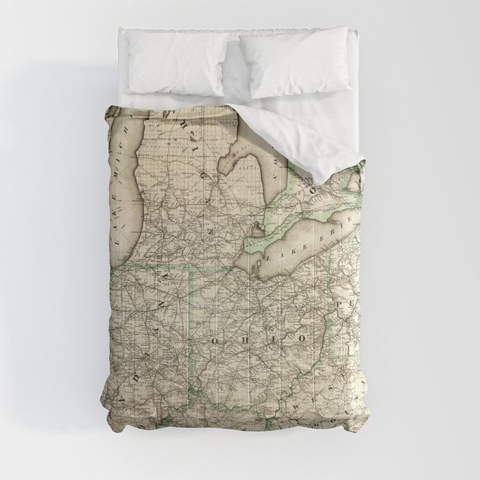 Map of the Pennsylvania Railroad (1871) Comforter