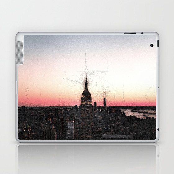 New York City Skyline - Sketch Art Laptop & iPad Skin