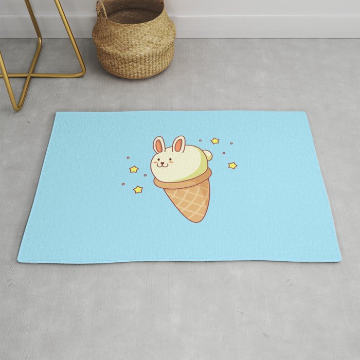 Bunny-lla Ice Cream Rug