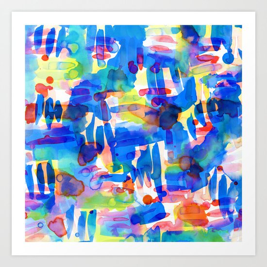 Tropico Blue Art Print