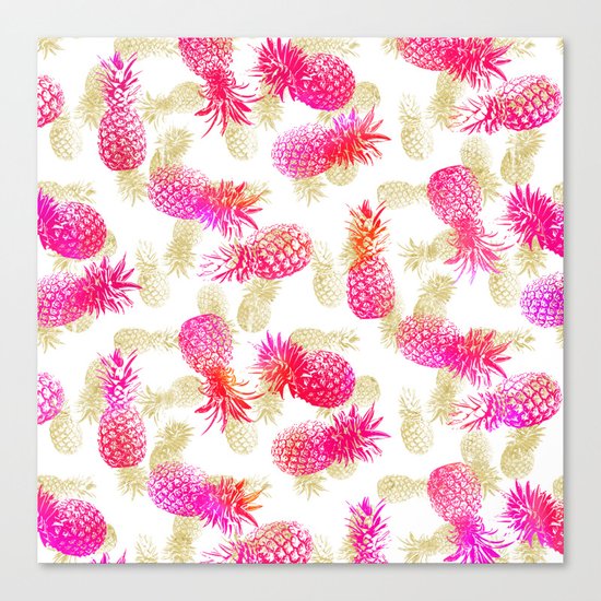 Pineapple Party Canvas Print