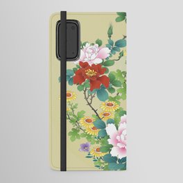 Japanese Vintage Floral Kimono Pattern Android Wallet Case