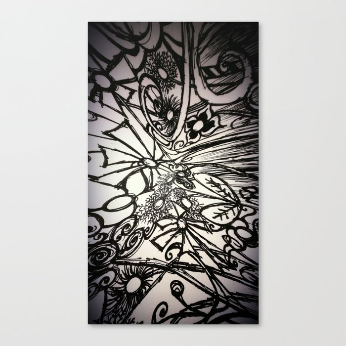 Flower Distortion Canvas Print