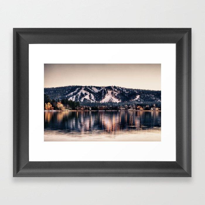 Big Bear Lake Winter Framed Art Print