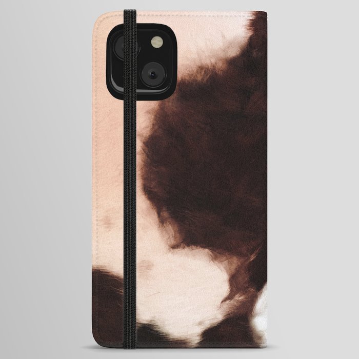 Dark Cowhide Fur (digitally created) iPhone Wallet Case