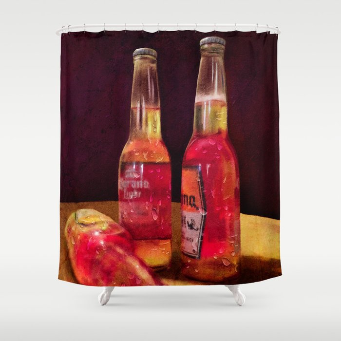 Corona Shower Curtain By Darkangelhuang