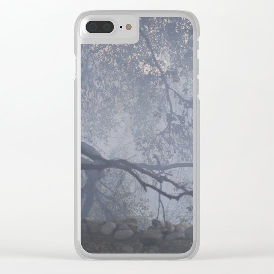 blue fog Clear iPhone Case